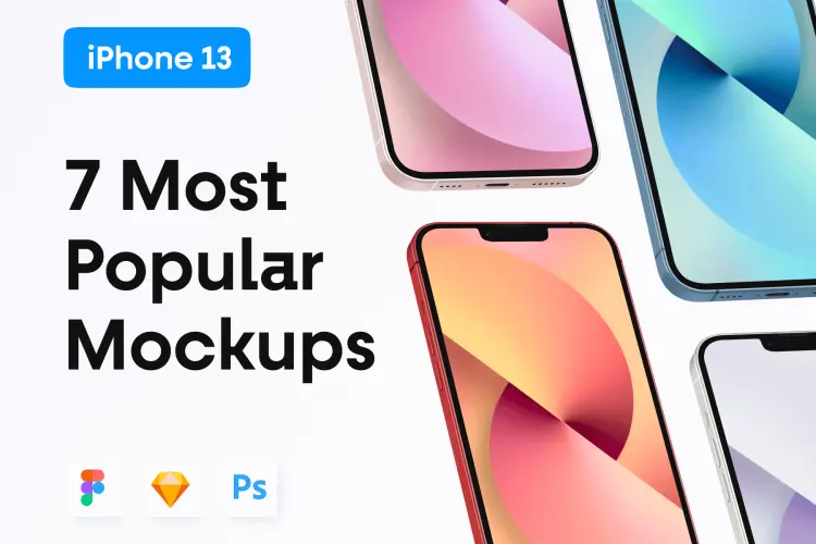 7种角度iPhone 13 样机包4K