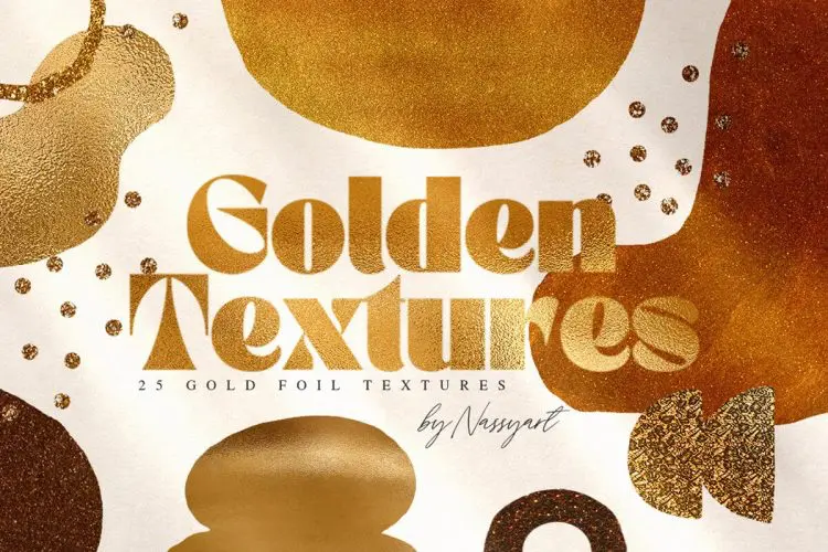 Gold Foil Glitter Paper 25款奢华金色金箔烫金装饰渐变亮片肌理背景底纹高清图片设计素材