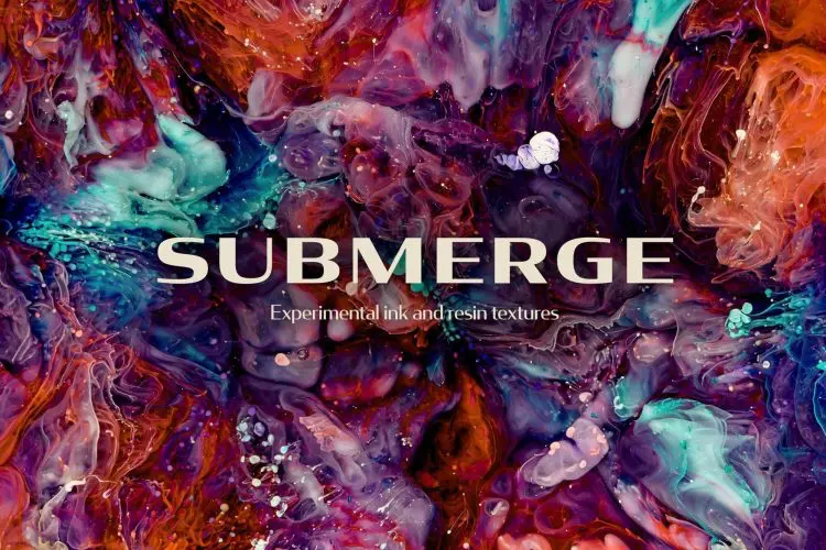 Submerge Ink & Resin Textures 高清炫彩抽象艺术背景图片_高清绘画水彩缤纷科幻视觉背景图片设计素材源文件