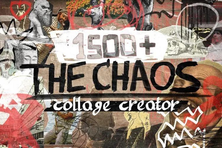 Anti Design #1 – The Chaos 1500+ PNG  1500+潮流复古做旧叛逆街头手绘涂鸦剪报拼贴webp免抠图片设计素材