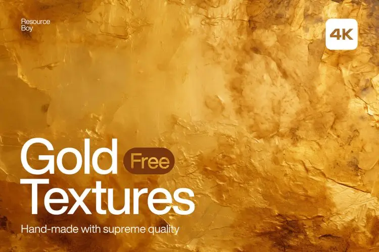 200 Gold Textures 200款4K高清黑金优雅金色油漆颜料笔刷肌理背景底纹图片设计素材